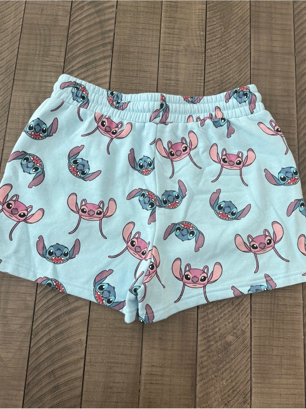 Disney Light Blue Stitch & Angel Printed Women's Lounge Shorts - Picture 3 of 3
